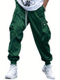 Multi-pocket Cargo Pants Men's Casual Hip-Hop Drawstring Trousers Outdoor Streetwear Sports Pant